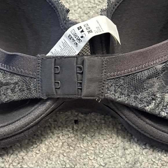 Intimissimi Gray Francesca Lace Floral Romantic Balconette Bra Size 36 D - Picture 8 of 16